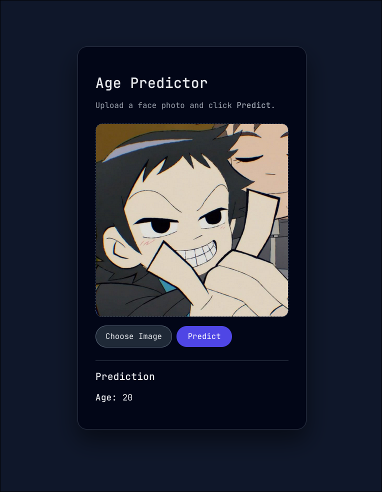 Age Prediction Website Image